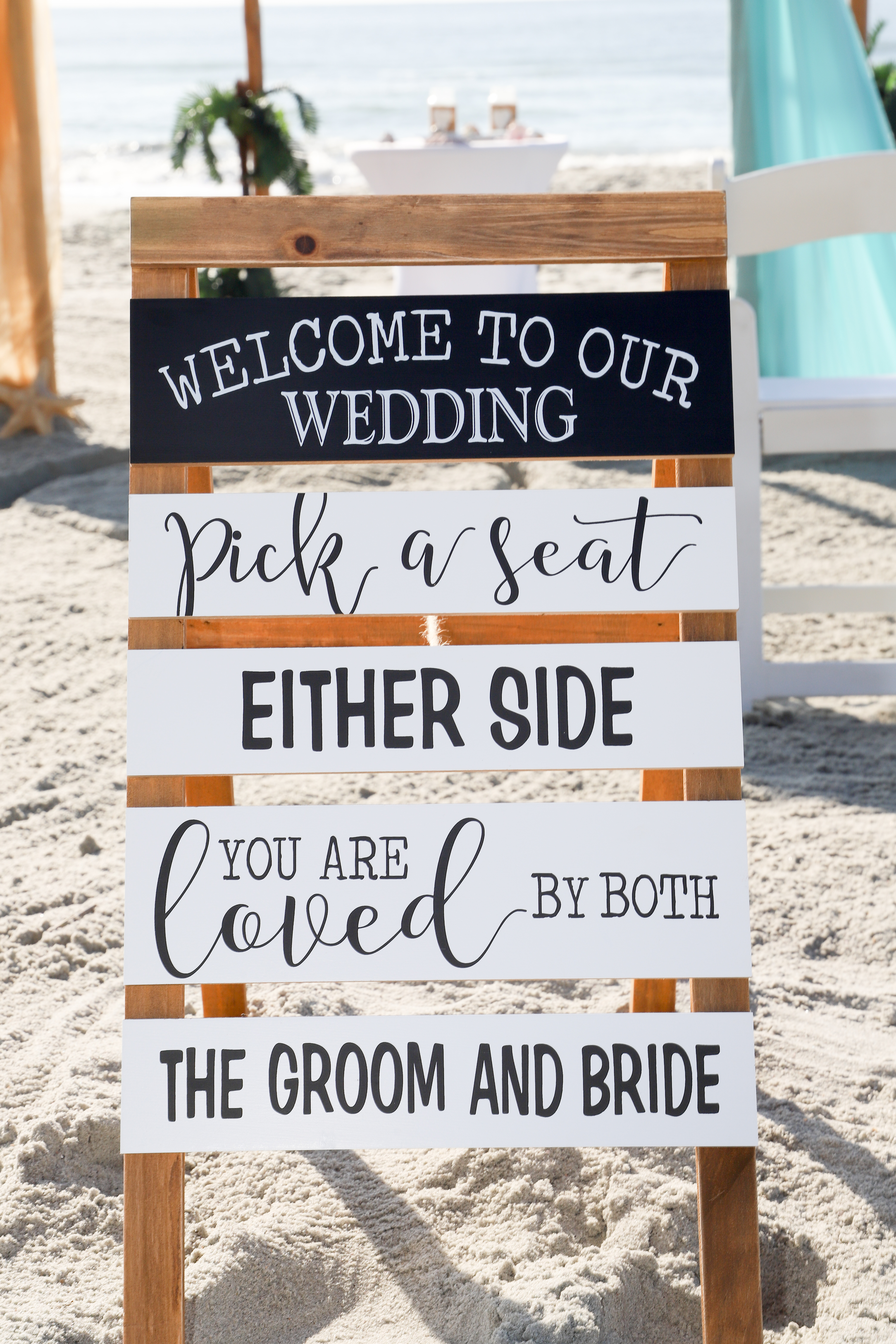 Wedding Welcome Sign Chalkboard Easel for Wedding Bride and Groom Name Sign  A-frame Wedding Sign wedding Sandwich Board Easel 